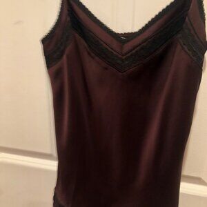Black & Eggplant Anne Taylor Cami